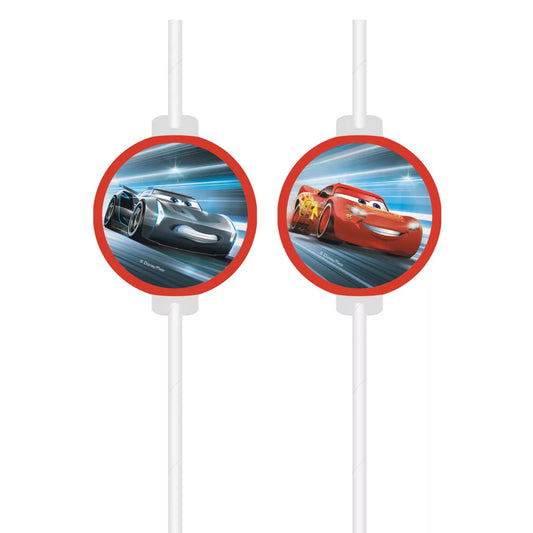 Palhinhas de papel Cars Victory Is Mine (4 unidades)