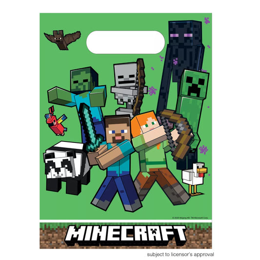 Sacos de ofertas Minecraft Green (6 unidades)