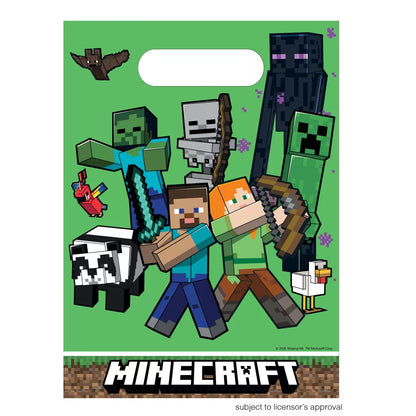Sacos de ofertas Minecraft Green (6 unidades)