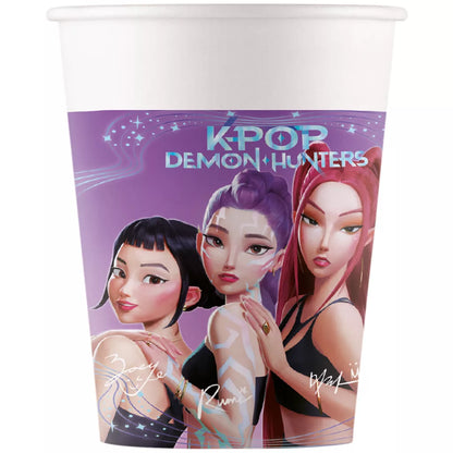 Copos de papel K-Pop (8 unidades)