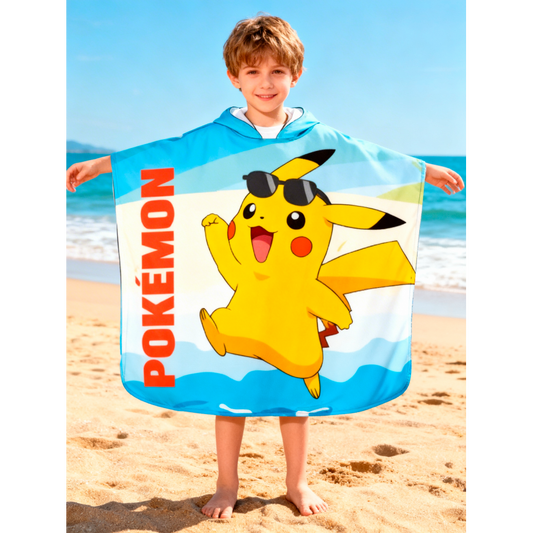 Poncho de Praia Pokémon - Pikachu