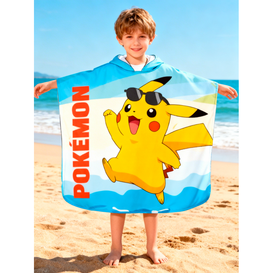 Poncho de Praia Pokémon - Pikachu
