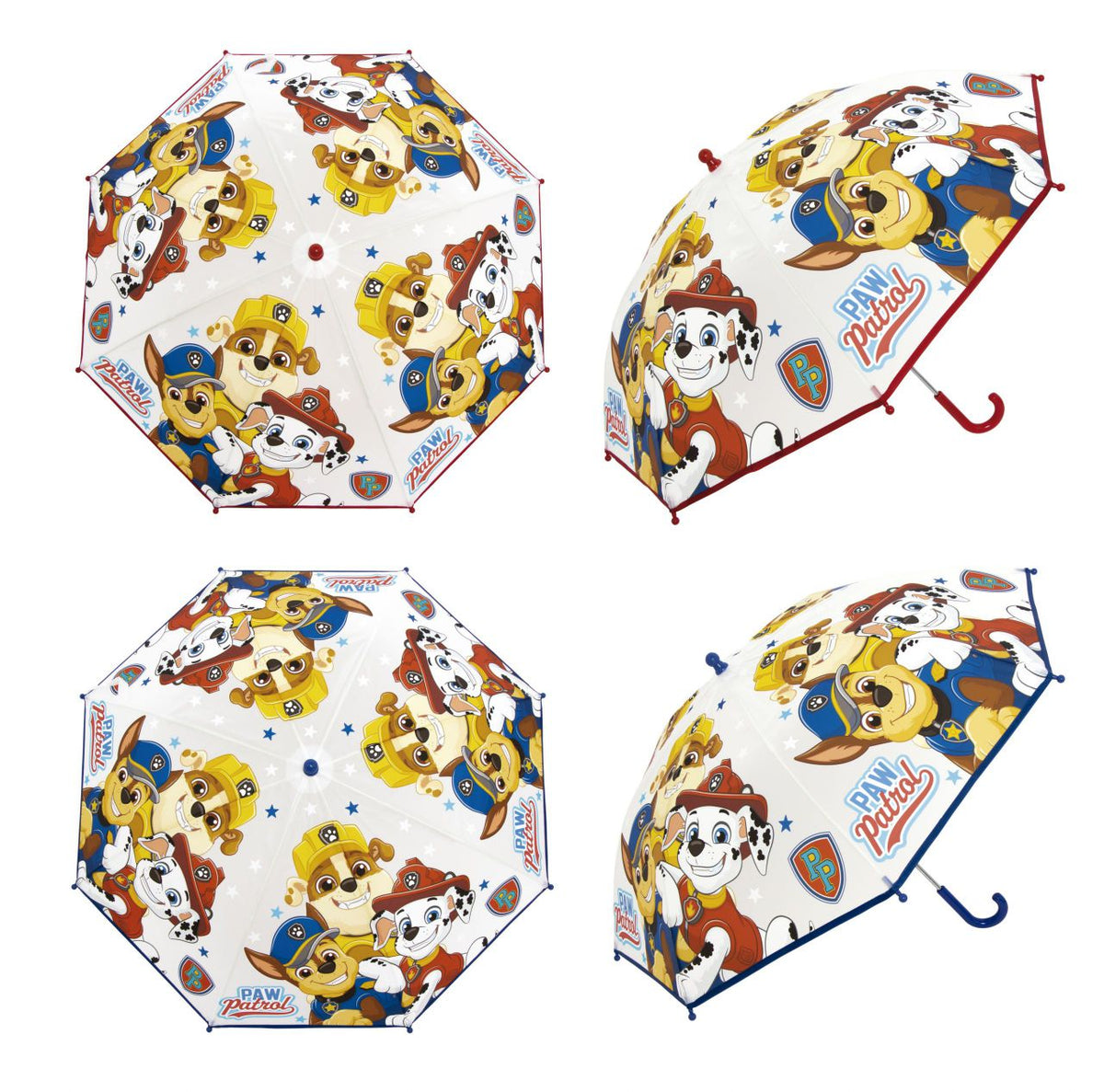 Guarda-chuva Patrulha Pata Chase, Rubble e Marshall- 2 cores