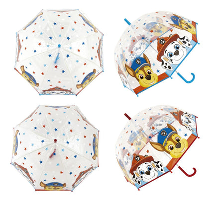 Guarda-chuva bolha Patrulha Pata Chase e Marshall- 2 cores