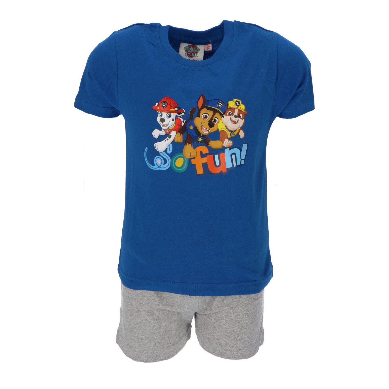Pijama manga curta Patrulha Pata - BONECADA