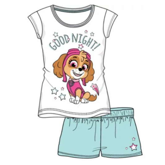 Pijama manga curta Patrulha Pata Skye