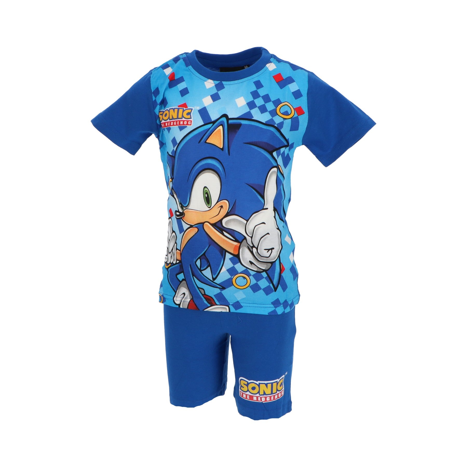 Pijama manga curta Sonic - BONECADA