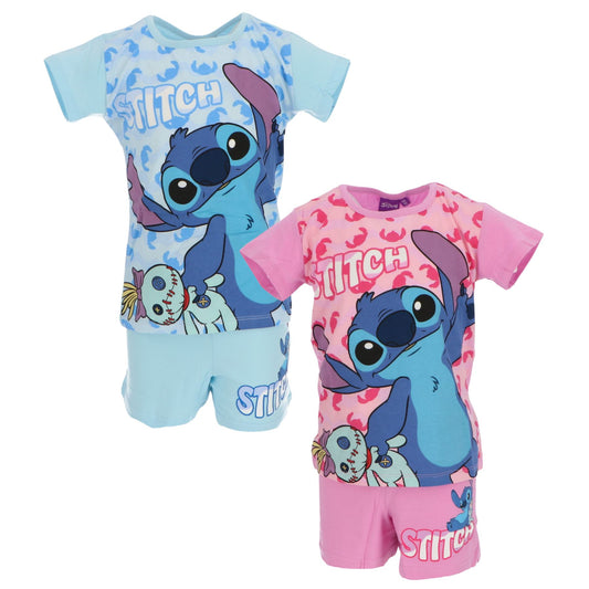 Pijama manga curta Stitch
