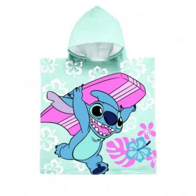 Poncho de praia Stitch azul