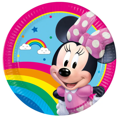 Pratos de papel Minnie Makes me smile (8 unidades)