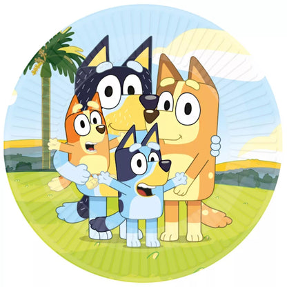 Pratos de papel Bluey (8 unidades)