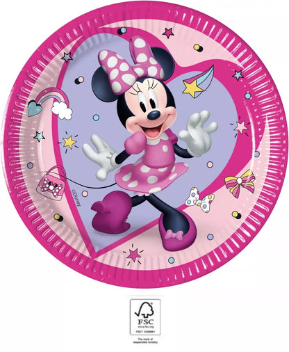 Pratos de papel Minnie Junior (8 unidades)