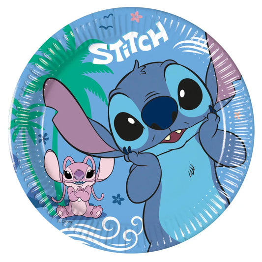 Pratos de papel Stitch Angel (8 unidades)