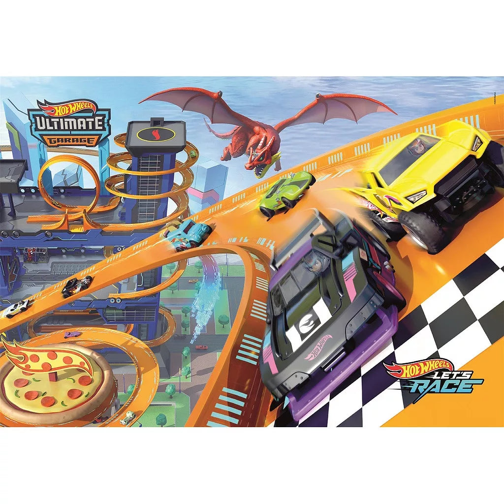 Puzzle 104 peças Hot Wheels