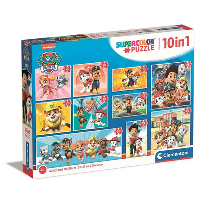 Puzzle 10 em 1 Patrulha Pata Everyone - BONECADA