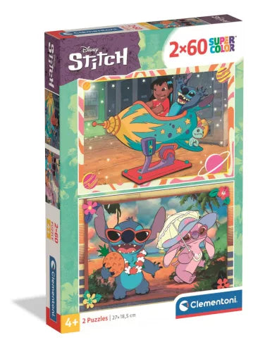 Puzzle 2x60 peças Stitch