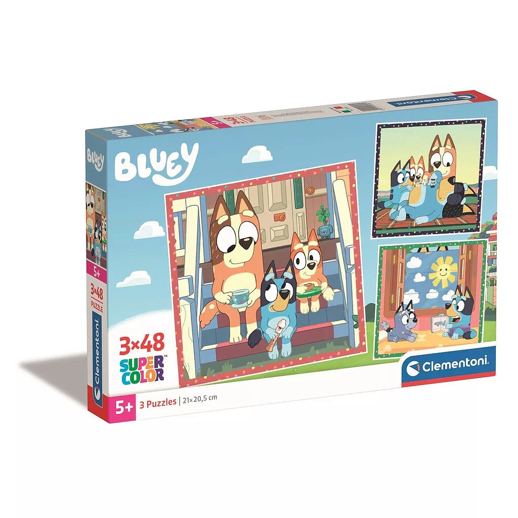Puzzle 3x48 peças Bluey Together
