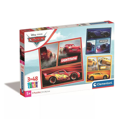 Puzzle 3x48 peças Cars Rivals