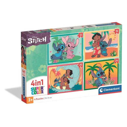 Puzzle 4 em 1 Stitch