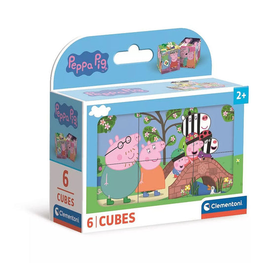 Puzzle 6 cubos Peppa Pig Duck Pond