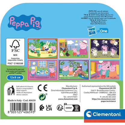 Puzzle 6 cubos Peppa Pig Duck Pond