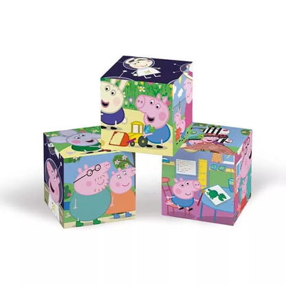 Puzzle 6 cubos Peppa Pig Duck Pond