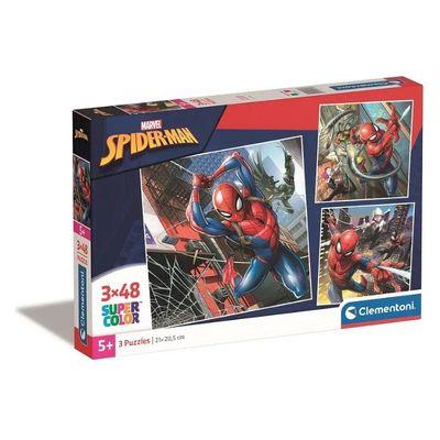 Puzzle 3x48 peças Spiderman Octopus