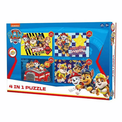 Puzzle 4 em 1 Patrulha Pata Pups