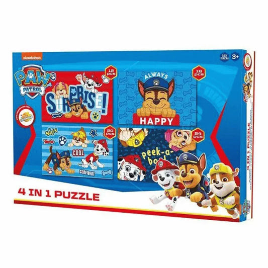 Puzzle 4 em 1 Patrulha Pata Surprise