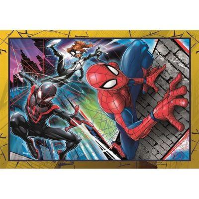 Puzzle 4 em 1 Spiderman Trio in Action