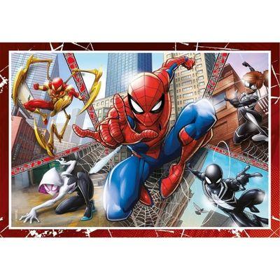 Puzzle 4 em 1 Spiderman Trio in Action