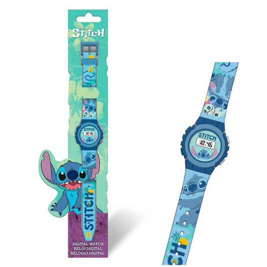 Relógio Digital Stitch - azul