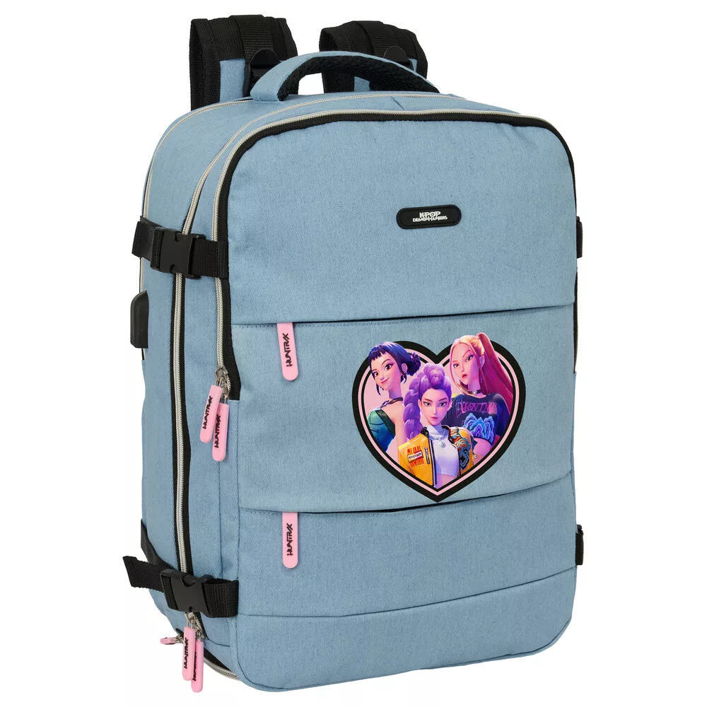 Mochila de Viagem K-pop Demon Hunters Denim Dreams 44 cm