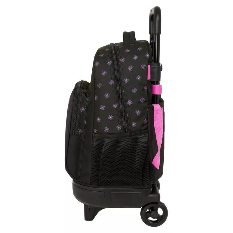 Mochila Trolley Escolar Premium K-pop Demon Hunters Negra 45 cm