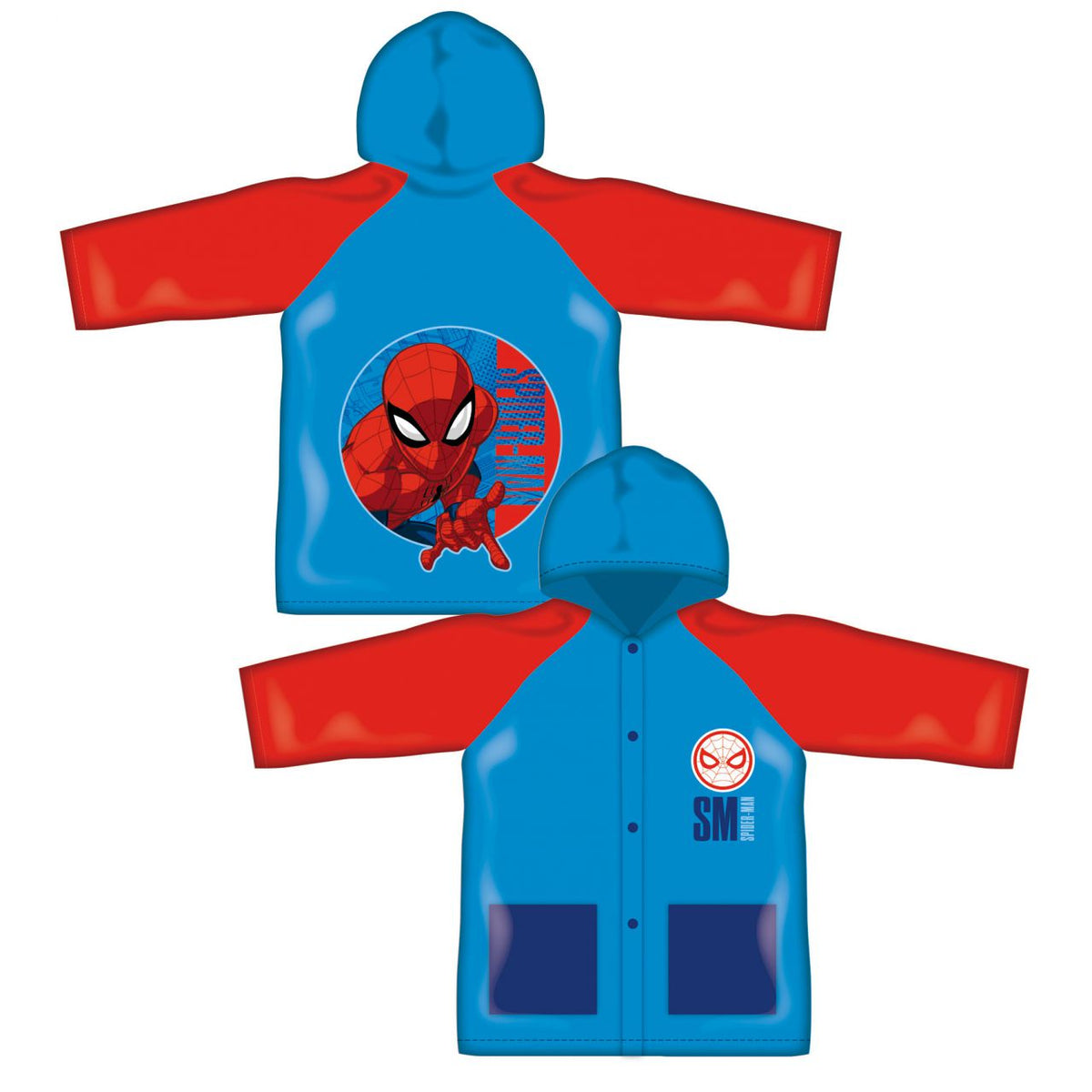 Capa de chuva Spiderman (4-8 anos)