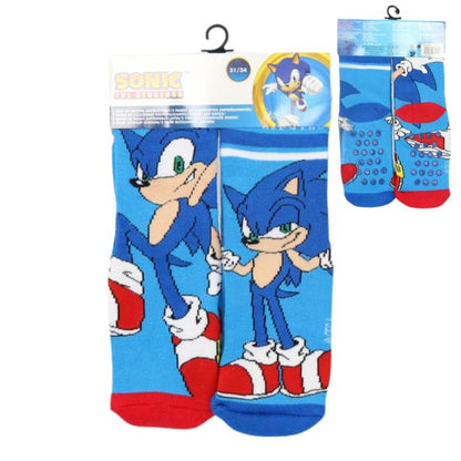 2 pares de meias antiderrapantes Sonic