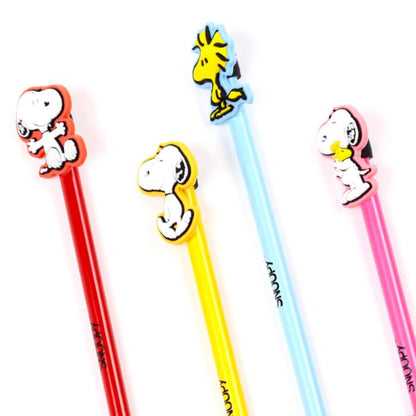 Lápis com topo em PVC Peanuts Snoopy & Woodstock