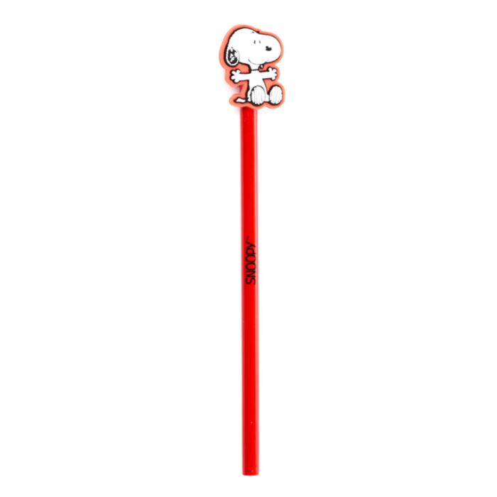Lápis com topo em PVC Peanuts Snoopy & Woodstock