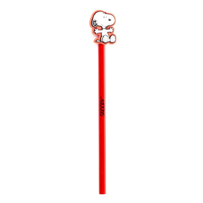 Lápis com topo em PVC Peanuts Snoopy & Woodstock