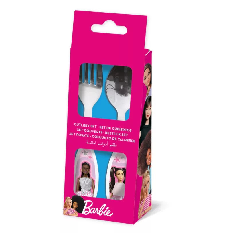 2 talheres ergonómicos Barbie Stylish