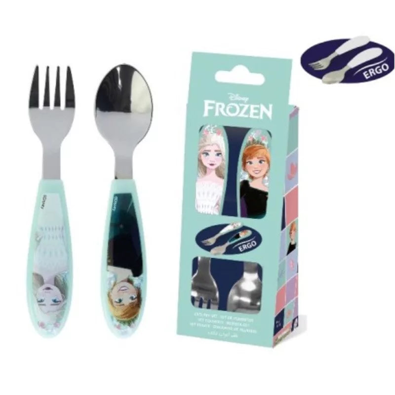 2 talheres ergonómicos Frozen snowy