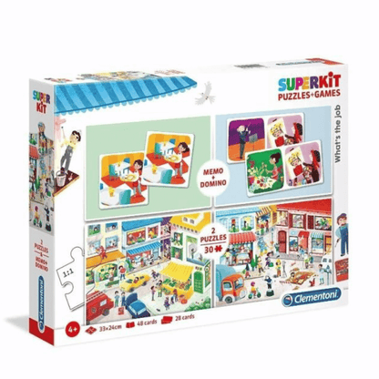 Superkit Memo+Dominó+ 2 Pzl 30 - Profissões