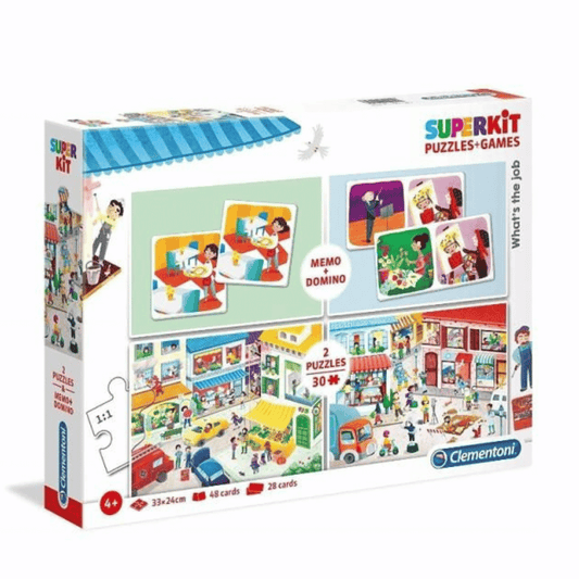 Superkit Memo+Dominó+ 2 Pzl 30 - Profissões