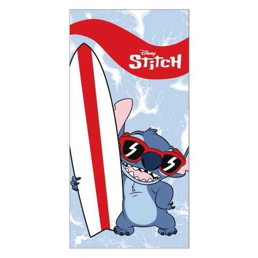 Toalha de praia microfibra Stitch Surf