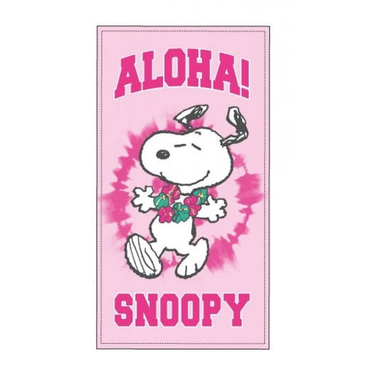 Toalha praia microfibra Snoopy Aloha