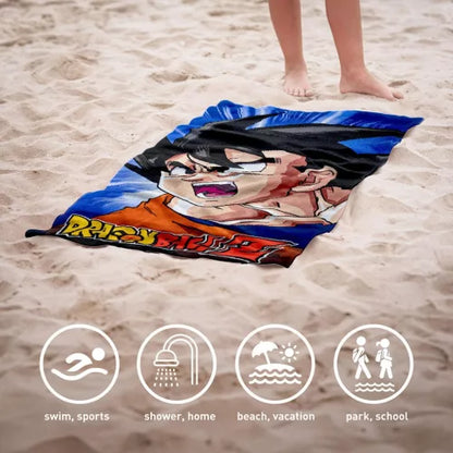 Toalha praia microfibra Dragon Ball - BONECADA