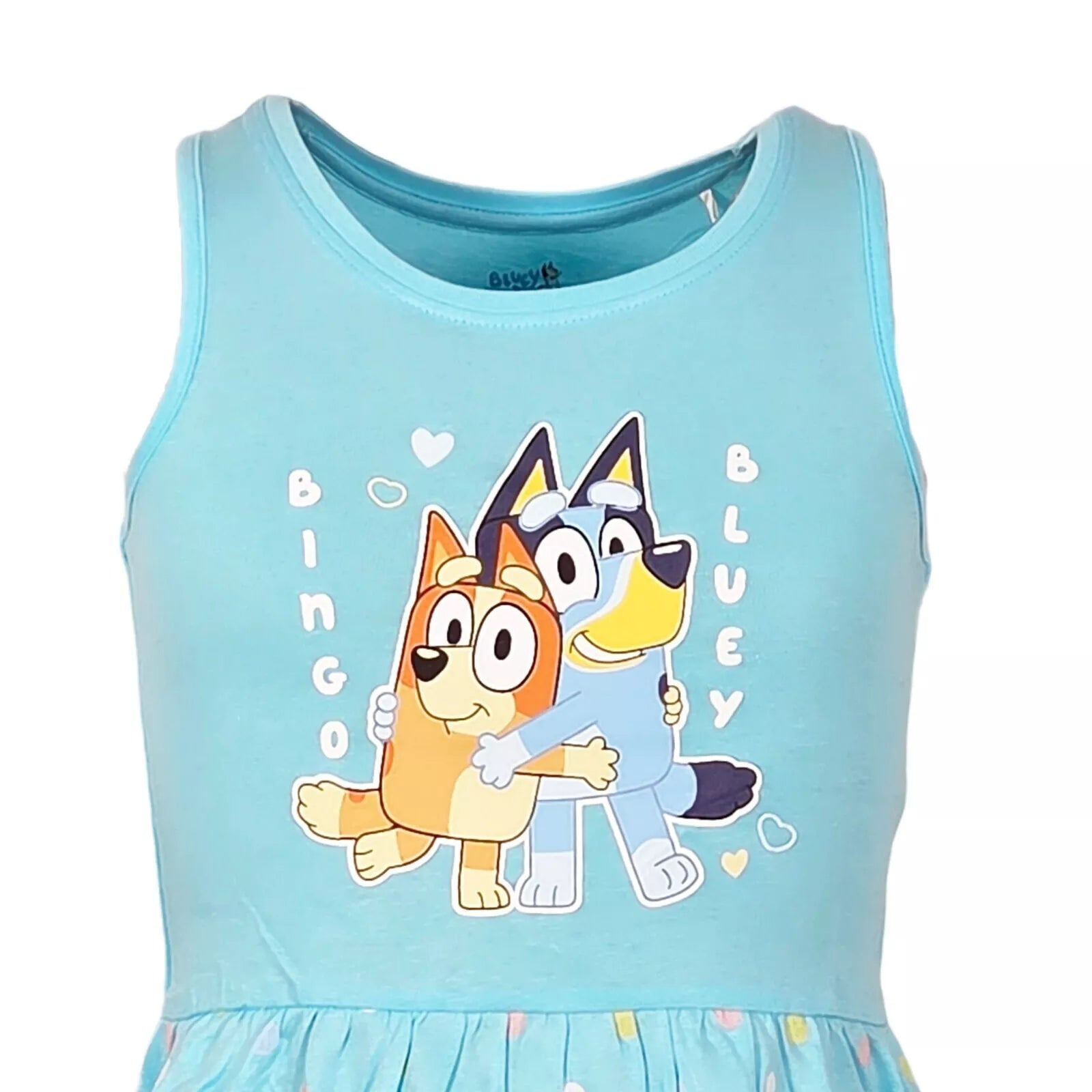 Vestido Bluey 2-6 anos Rosa/Azul - BONECADA