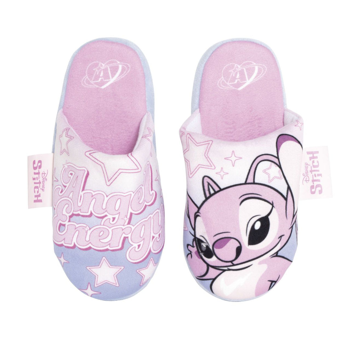 Chinelos de Casa Stitch Angel Energy (sola têxtil)