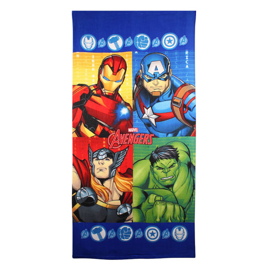 Toalha de praia microfibra Avengers