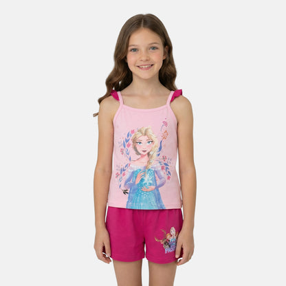Conjunto T-Shirt e Calções Frozen